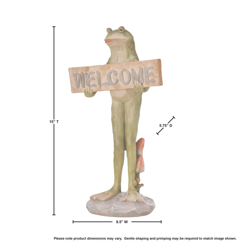 Jerolene Garden "Welcome" Frog