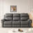 Fabric Power Reclining Sofa with Drop Down Table USB Button and Wireless Charger
