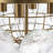 4-light Handcrafted Glass Bubble Semi-flush Mount