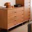 Armoire de rangement moderne et minimaliste à huit tiroirs