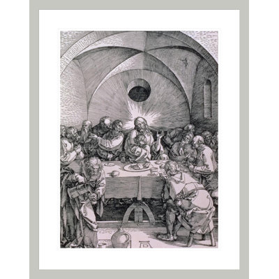 La Cène de la série «Great Passion» par Albrecht Dürer, impression giclée sur cadre