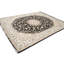 Tapis noir traditionnel indien à motif floral noir 8 x 10-1588431964