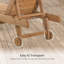 Chaise longue d'extérieur en bois Doly