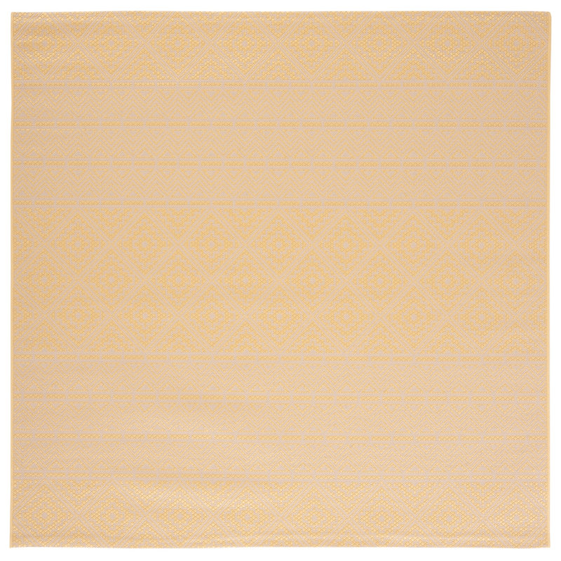 Nave Performance Solid Color Indoor/Outdoor Area Rug, Square 6'7"
