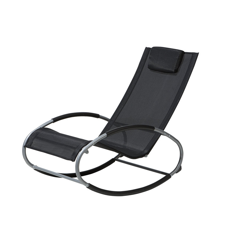 Catumba 107cm Long Single Chaise, Black