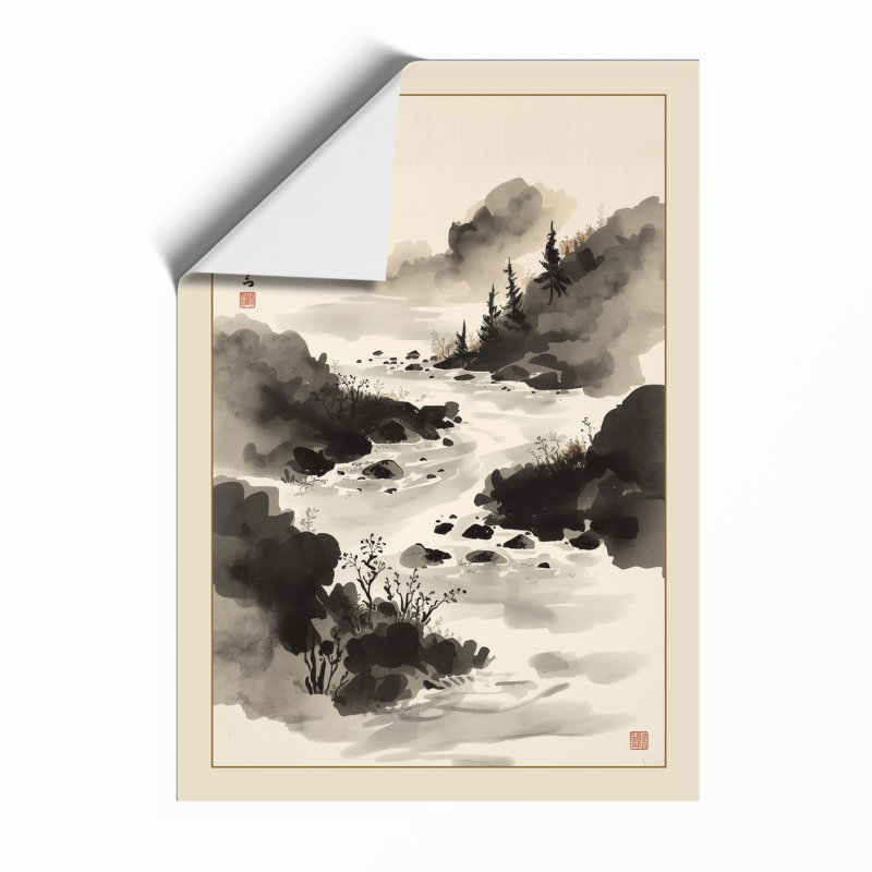 Mountain Mist Japandi - Print, Unframed, A3 - 42.0 x 29.7 cm