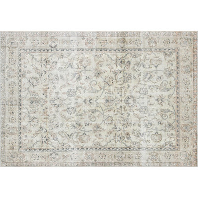 One-of-a-Kind 6'4" X 9' 1960s Wool Area Rug in