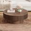 Table basse ronde avec rangement, table centrale