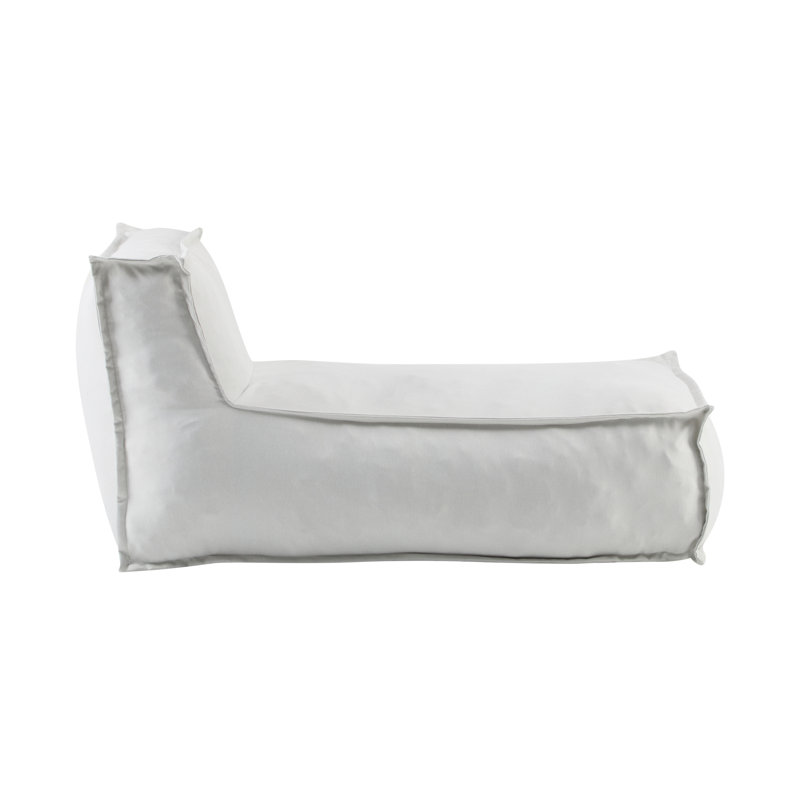 Fauteuil à billes Carl avec housse amovible, Polyester gris clair