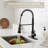 Commercial Spring Pull Down Kitchen Faucet