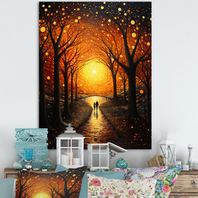 Tunnel Radiant Pathway Pointillism I - reproduction sur toile