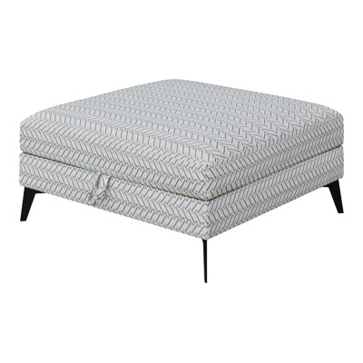 Square Upholstered Tufted Storage Ottoman Aloe