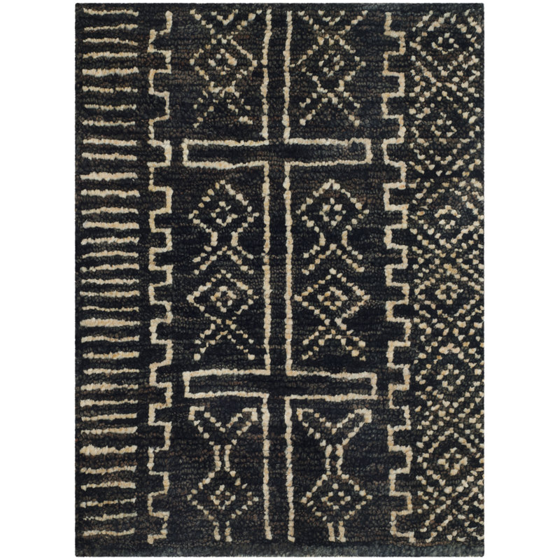 Ralph Lauren Kenya Jute Block Print Rug, Rectangle 2' x 3'