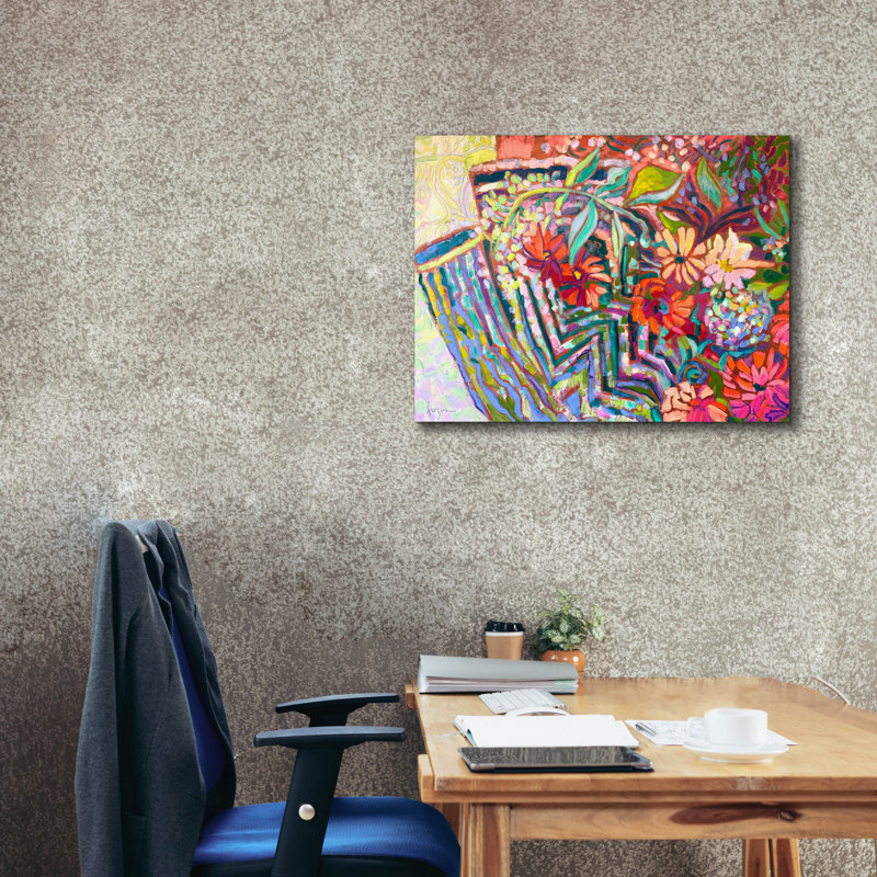 Epic Graffiti 'Meandering Garden Path'  by Dorothy Fagan Canvas Wall Art, 34" x 26"