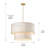 Cuthmore 6-Light Steel Dimmable Drum Chandelier-243750585-243750586-203422346