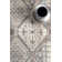Daye Traditional Tiled Power Loom Performance Gray/Beige Rug
