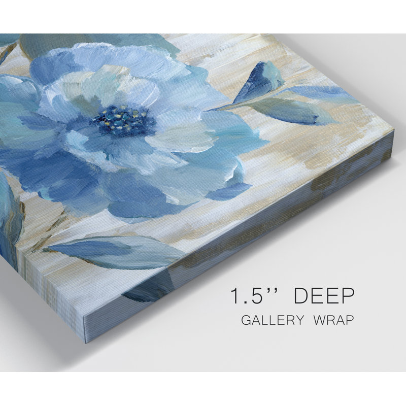 Duo bleu - reproduction d'art sur toile tendue, H 48 po x l 36 po x P 1 po