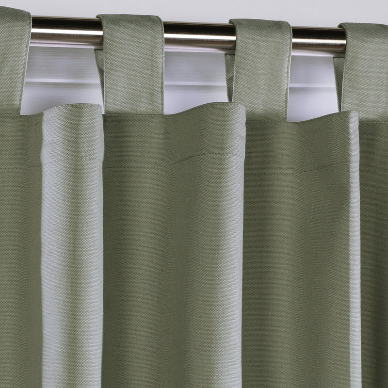 Mcgowen 40" Insulated Solid Color Curtain Valance, Sage