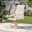 Ensemble de 2 chaises de patio pivotantes 360 °-127353318