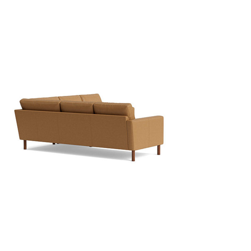 Laguna Leather Sectional, Leather - Butterscotch, Left Hand Facing