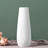 8.4" White Ceramic Vase