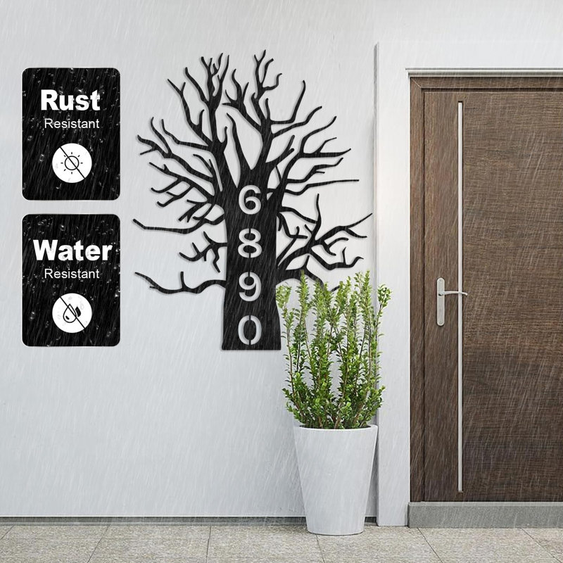 Décoration murale d'extérieur personnalisée, H 18 po x l 14 po x P 0,05 po, Oui