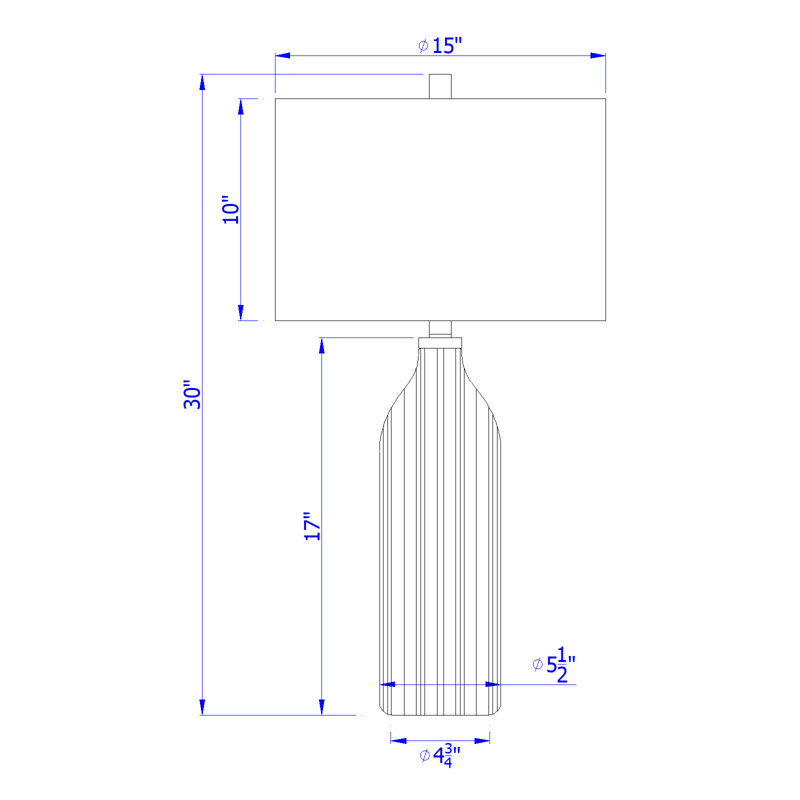 Mendham Glass Table Lamp