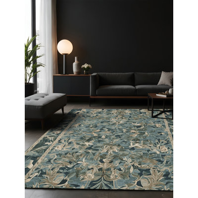 Tapis vert soyeux et moelleux