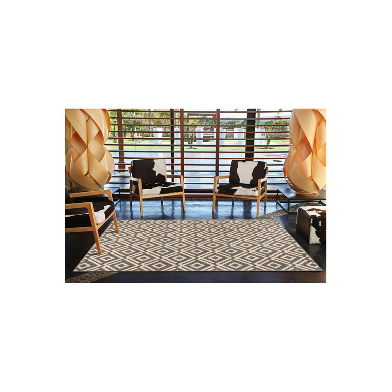 Tapis jaune lavable à motif géométrique à motif géométrique jaune, Tapis de couloir 2 pi 6 po x 6 pi 7 po inclus