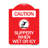 Signmission Designer Series Sign - Caution - Slippery When Wet Or Icy (With Graphic)/24285-57158649