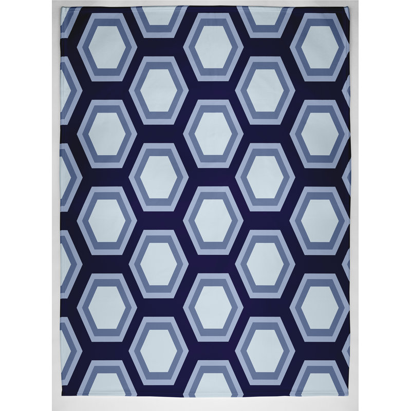 Burritt Plain Weave / Muslin Throw Blanket, Blue