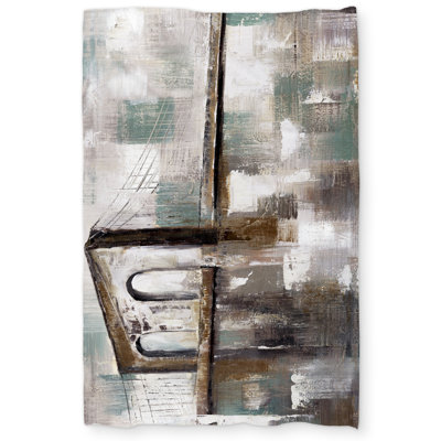 Abstract Paint Spotted Bridge Duvet Cover | Industrial Bedroom Decor