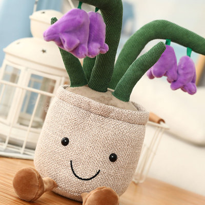 Ornement pelucheux en peluche pour plantes en peluche de 35cm / 13,8 po (0,195 kg / 6,9 oz)