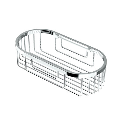 Panier de douche mural ovale en acier inoxydable l 9,75 po