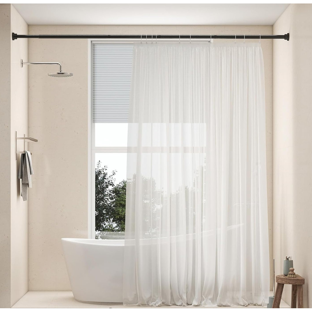 79-195cm Extendable Shower Curtain Pole for Bathroom,Gold