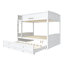 Grand lit superposé Stackhaven avec tiroirs et lit gigogne-133529072