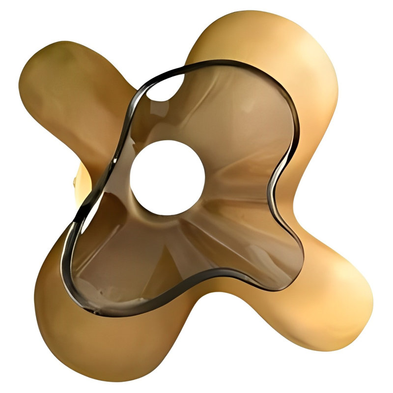 Butterfly Wall Sconce – Elegant Brass – Glass Lighting Design & Color Options, Gray