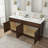 72" Double Bathroom Vanity Base Only-106891054