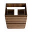 Meuble-lavabo double à tiroirs - armoire autoportante brune de 24 po en bois