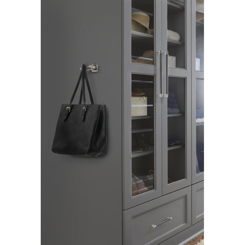 Poignée d'armoire Esquire 8 pouces (203 mm) en nickel poli centre / centre, 8 po d'un centre à l'autre