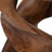 Modern Sculptural Wood Accent Side Table for Living Room Decor - Handcarfted Narrow End Table for Bedroom, Sofa Side, or Small Spaces - Brown