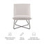 Vicolo Sherpa Upholstered Accent Chair with Metal Legs-41899465