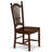 3 Piece Kitchen Table & Chairs Set Contains a Round Dining Room Table with Pedestal and 2 Dining Chairs, Mahogany-1752936015-1832295023