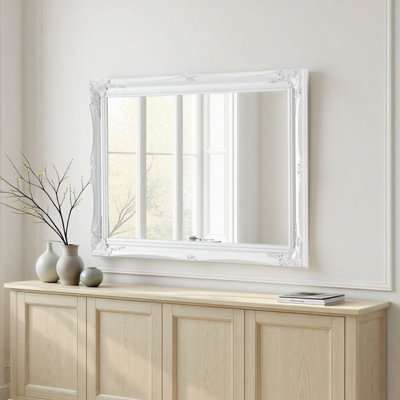 Burdette Wood Framed Accent Mirror