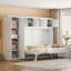 Grand lit escamotable mural avec armoires-1814142111