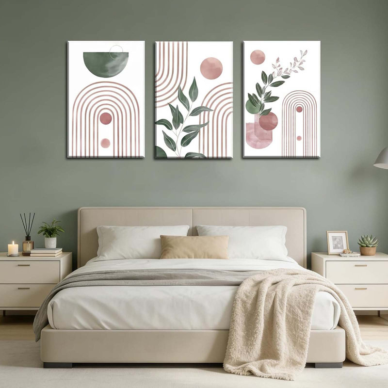 3 Piece Wrapped Canvas Wall Art