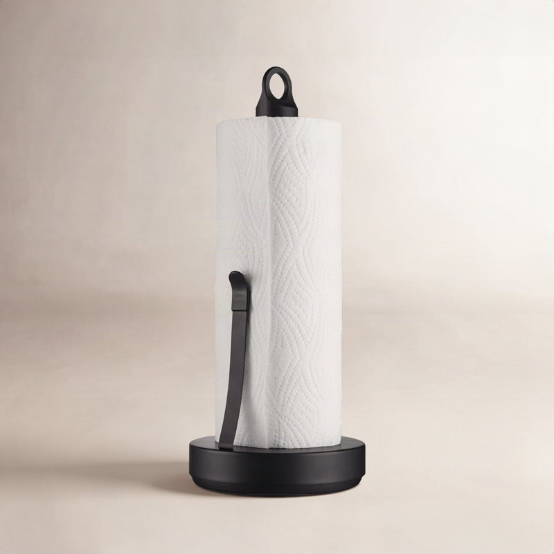 Loop Free Standing Paper Towel Holder, Black