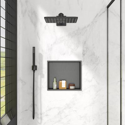 14"x 12" Rectangular Stainless Steel Shower Niche