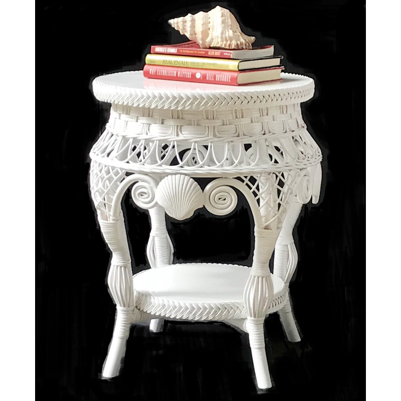 Tyne End Table, White