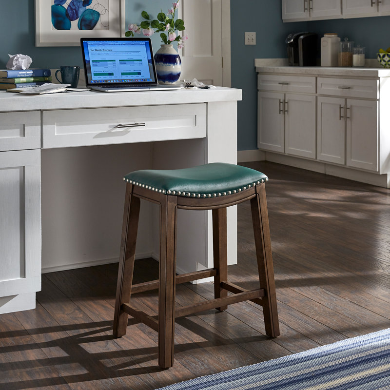 Tabouret Zackery, Brun, Tabouret de comptoir (siège d'une hauteur de 24 p